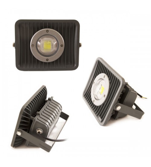 Floodlight LED 30 Watt Semi Focus with Lens Black Housing - generic series